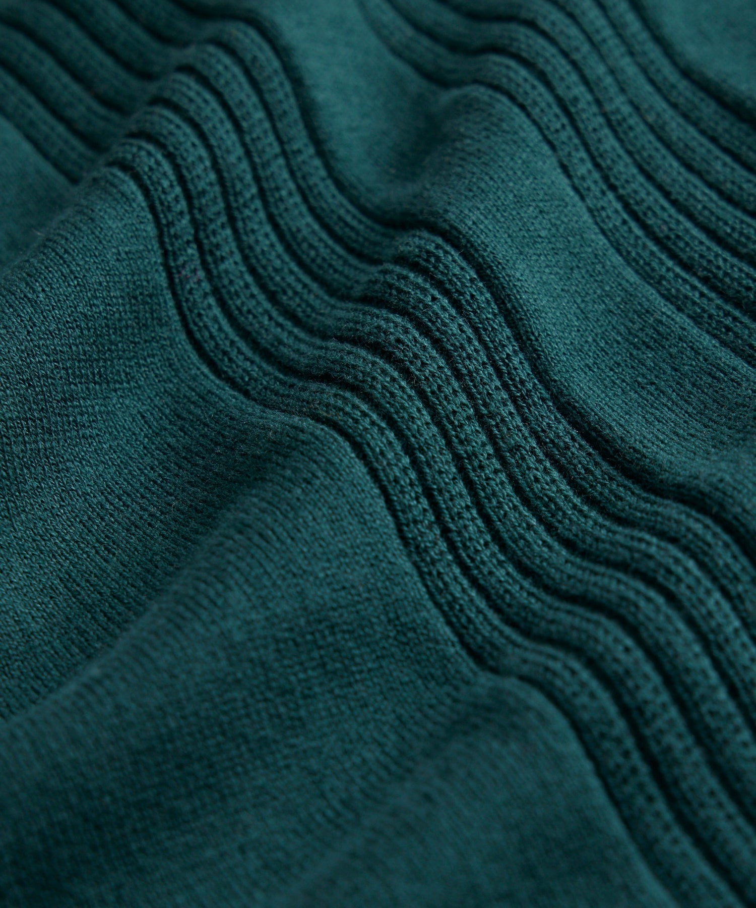 Silk-Cotton Ribbed Full-Placket Sweater Polo