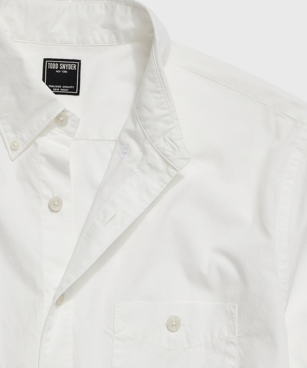 Slim Fit Favorite Poplin Shirt in White