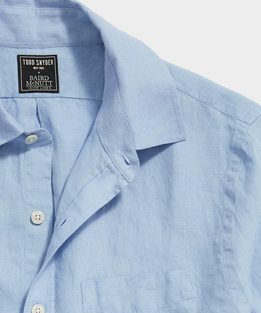 Sea Soft Irish Linen Point Collar Shirt