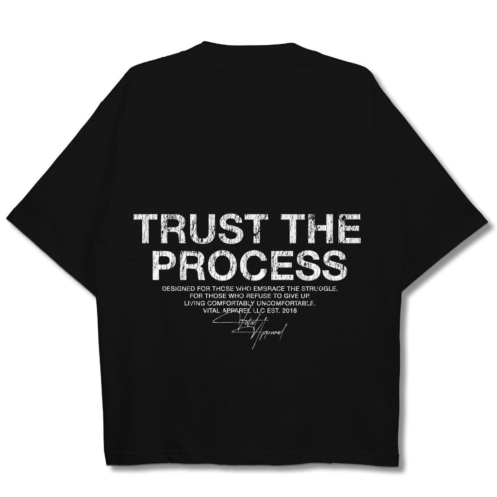 Oversized Pump Cover T-Shirt - Aspire T Black/Grunge White