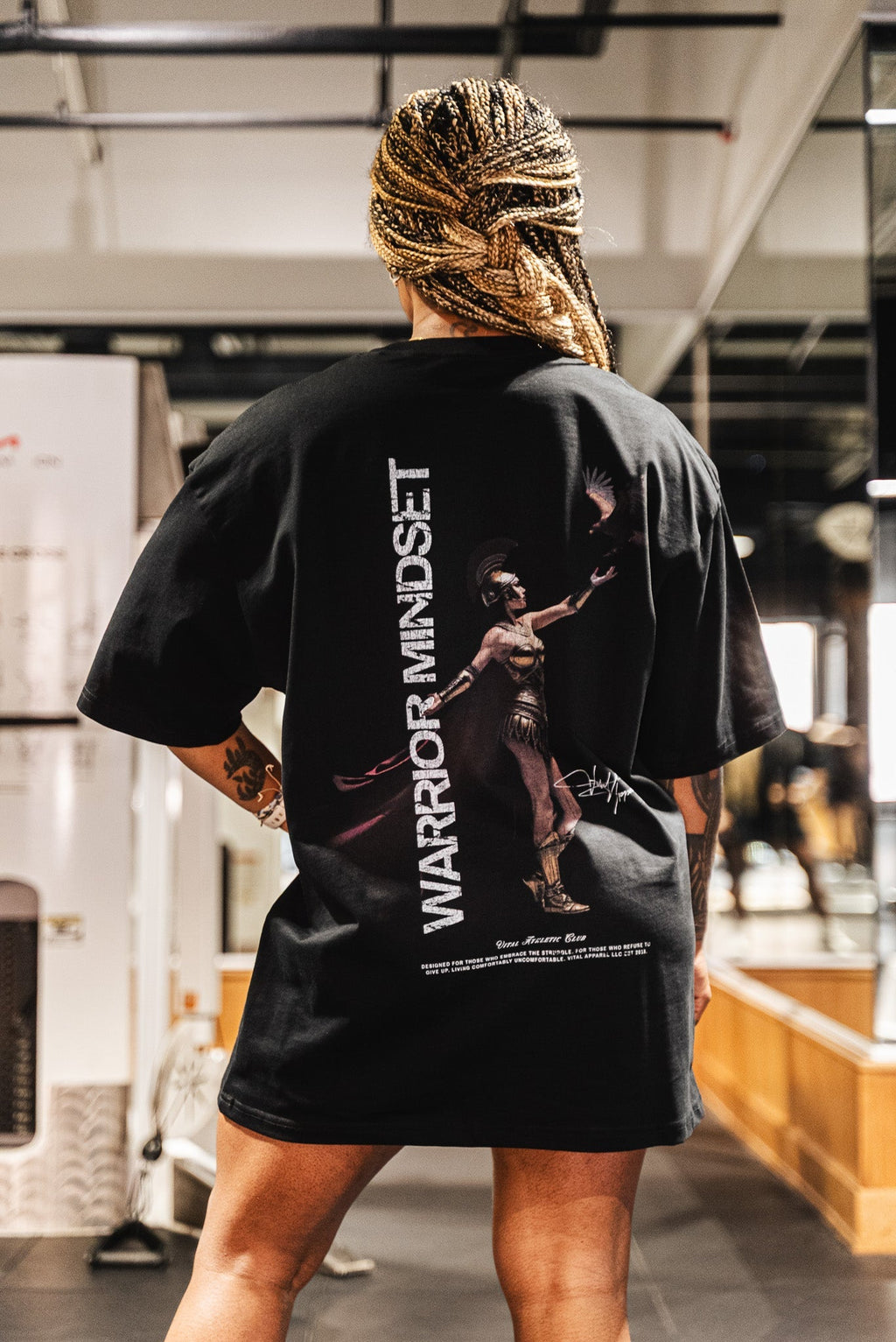 Oversized Pump Cover T-Shirt - Rise Above T