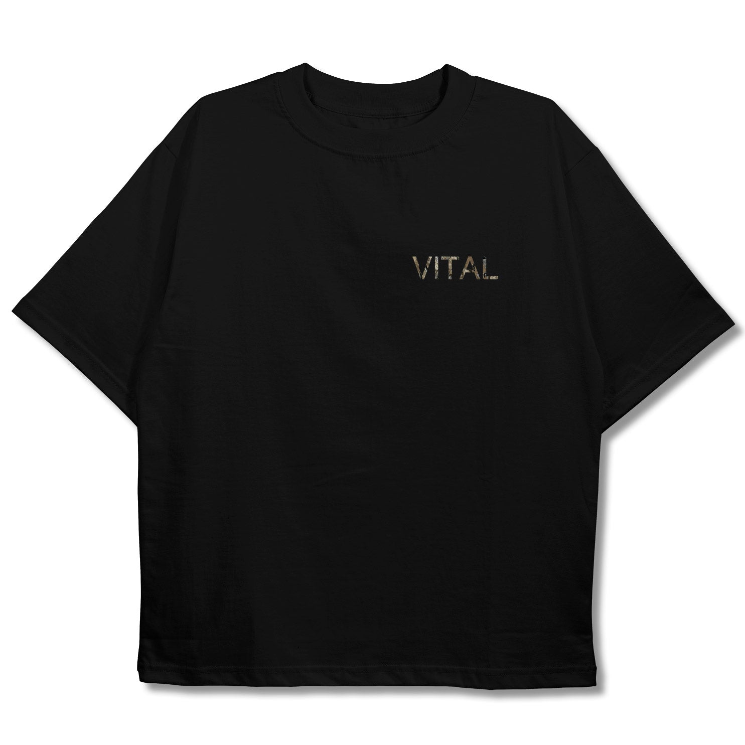 Oversized Pump Cover T-Shirt - Vital Lifting Club Black/Woodland Camo