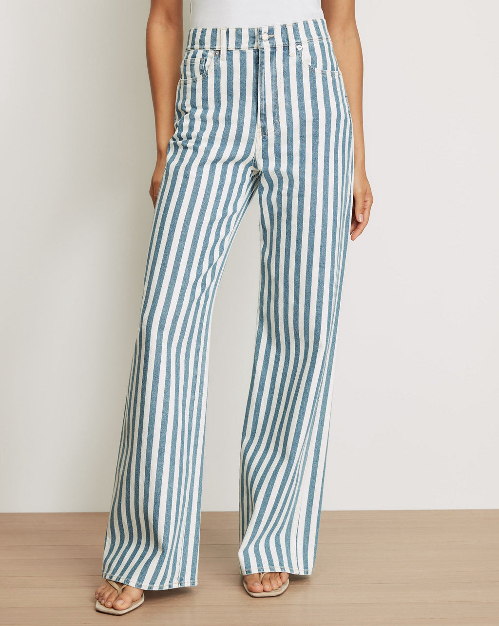Taylor Striped Wide-Leg Jean