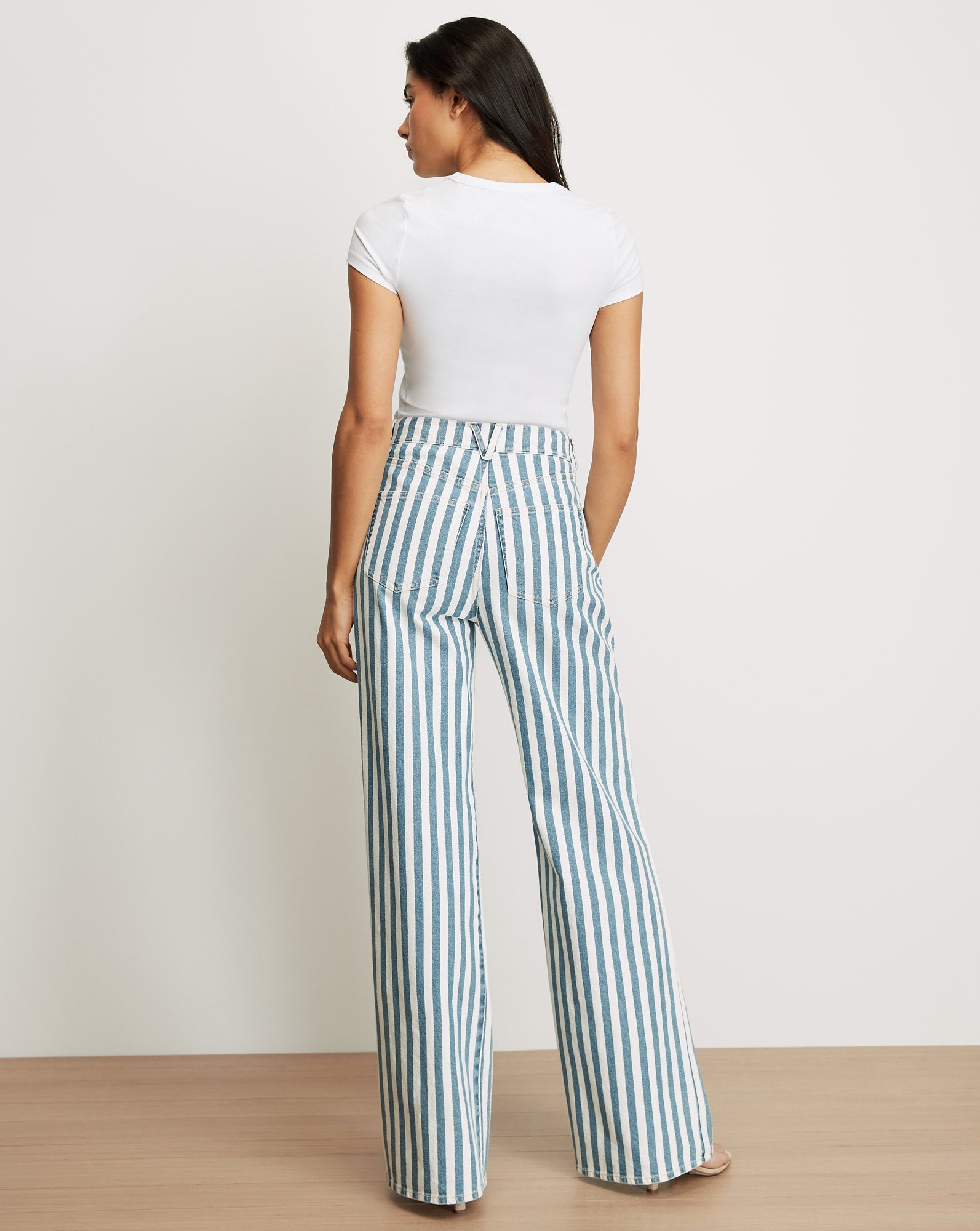 Taylor Striped Wide-Leg Jean