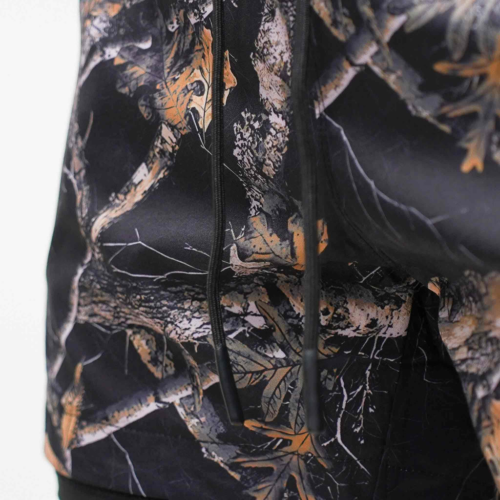Tech Lined Performance Shorts 5.5" - Black Woodland Camo