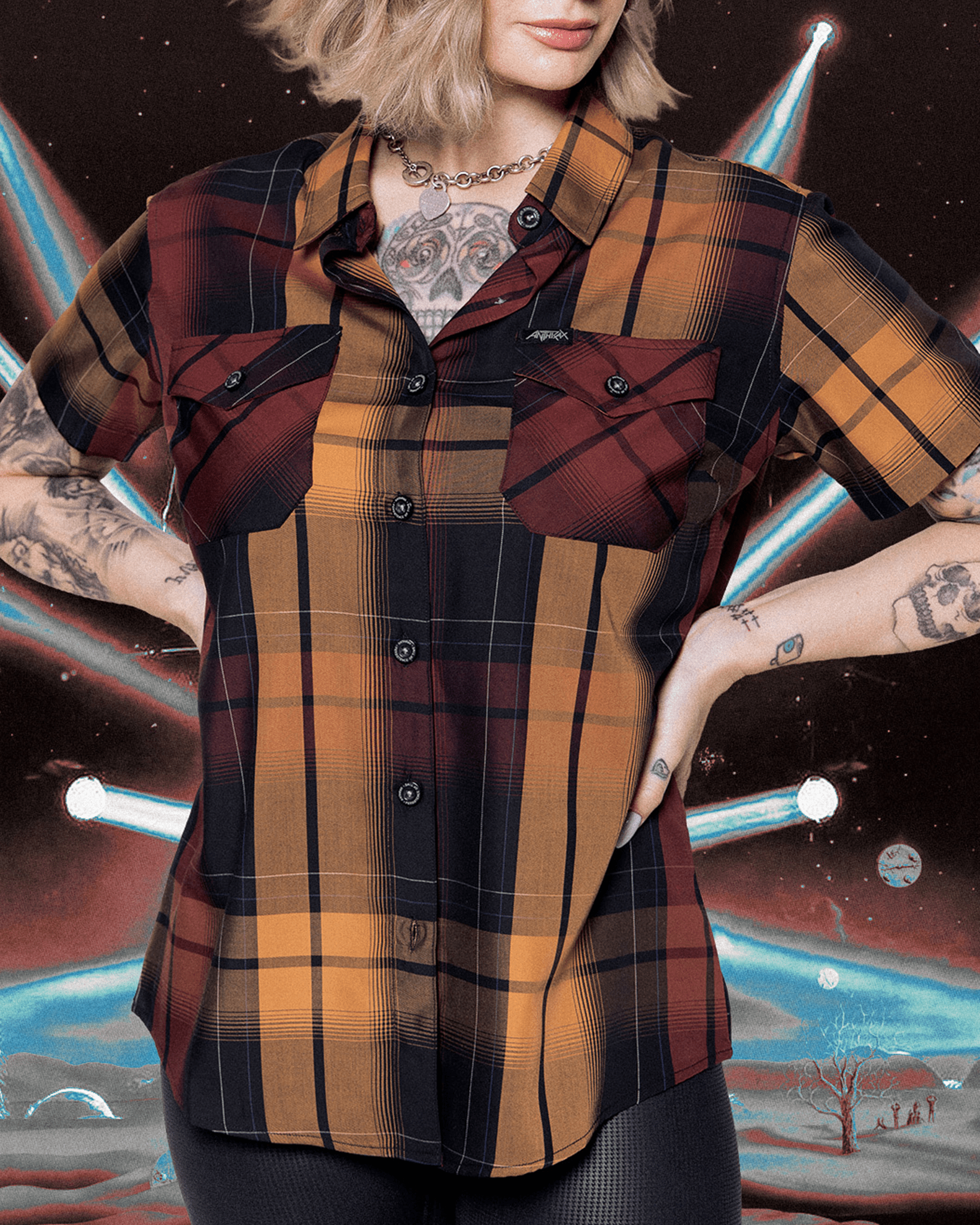 Women's Anthrax: Persistence of Time Bamboo Short Sleeve