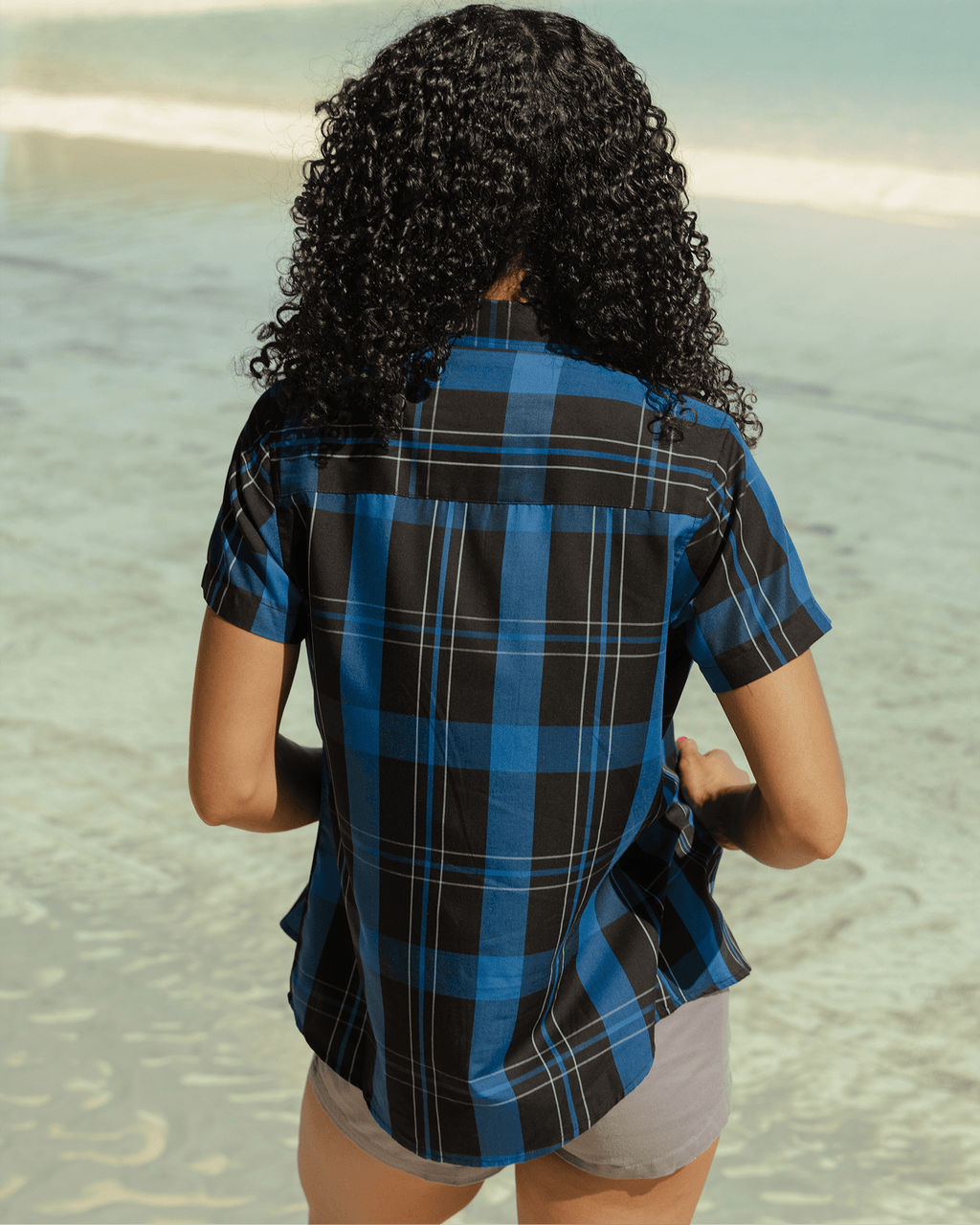 Women's Black Sea Bamboo Short Sleeve
