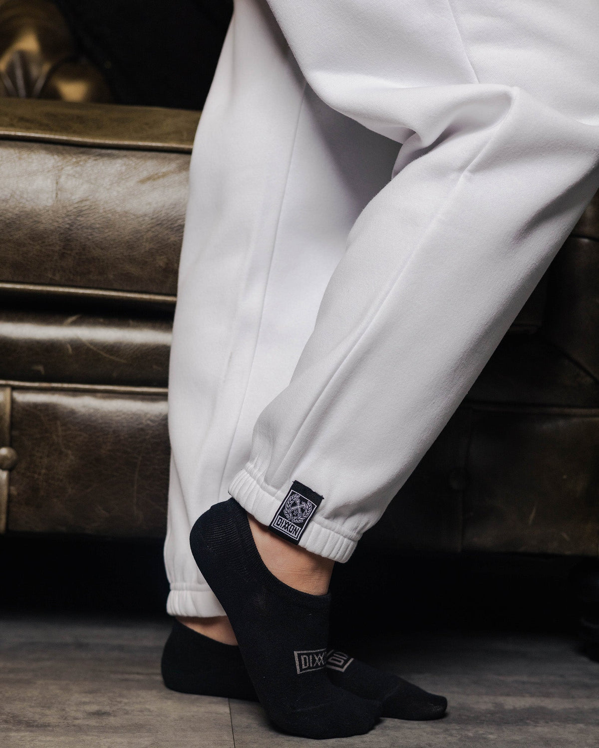 Women's Black Stardust Sweatpants - White