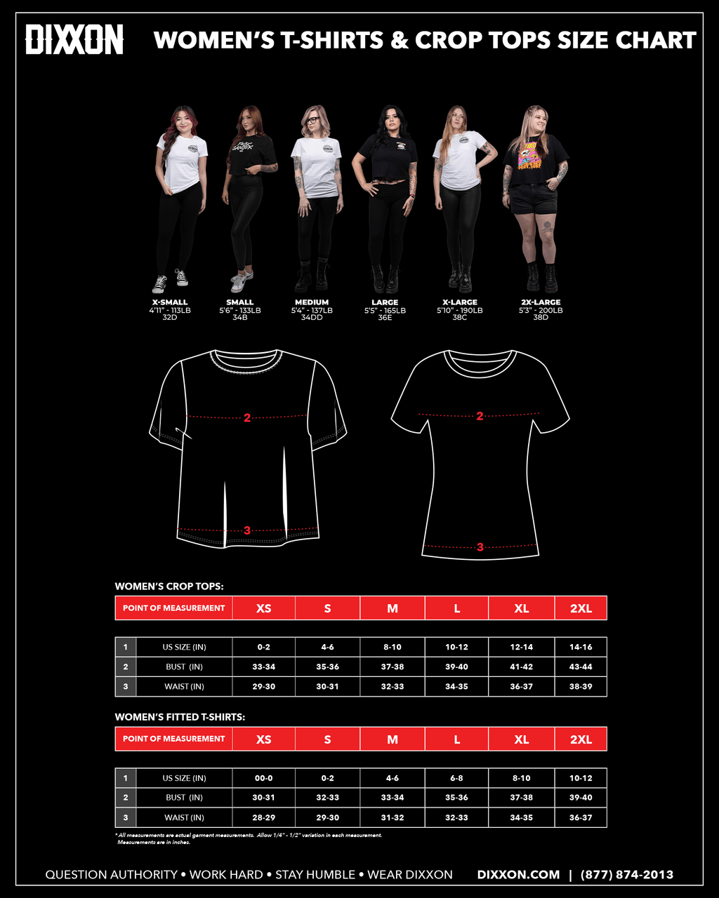 Women's Broken Crop Top - Black
