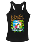 Women's Keepin' the Surf Spirit Alive Eye Fitted Tank - Black