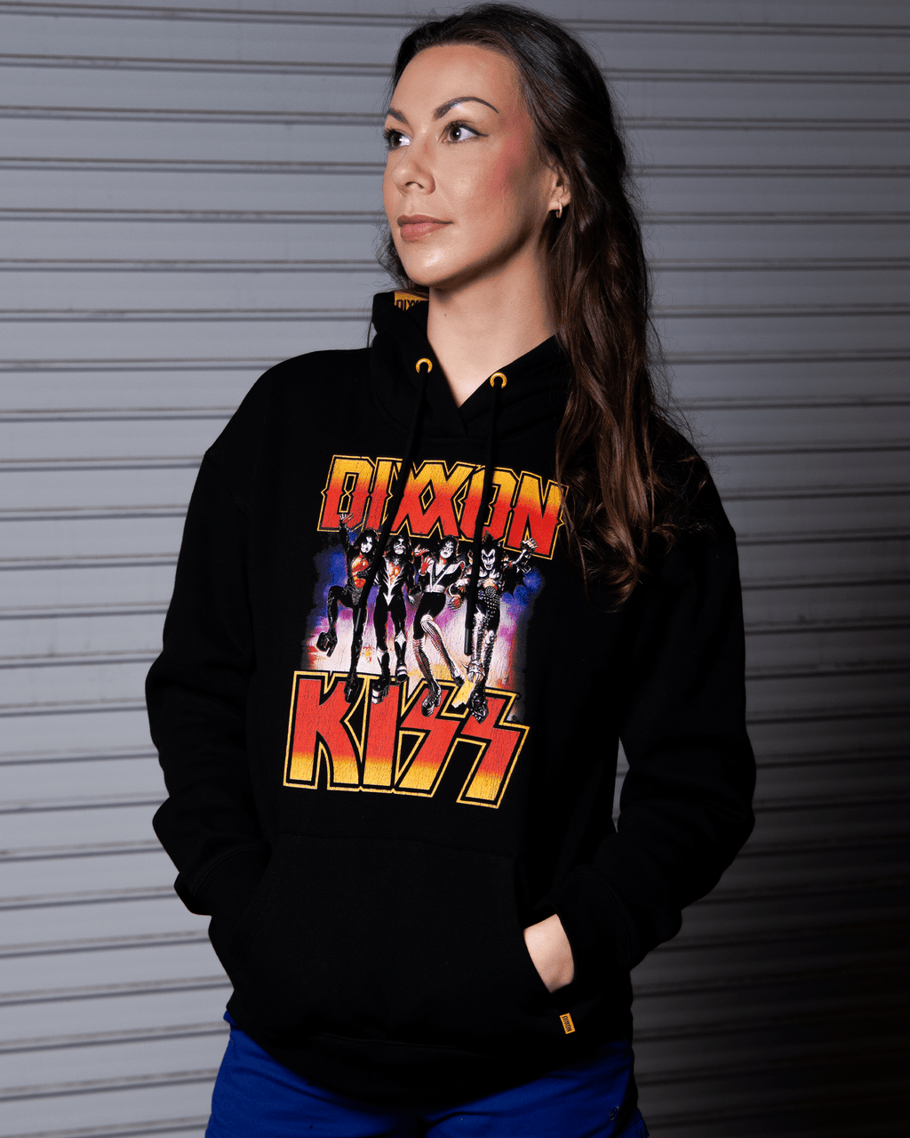 Women's KISS Destroyer Pullover Hoodie - Black