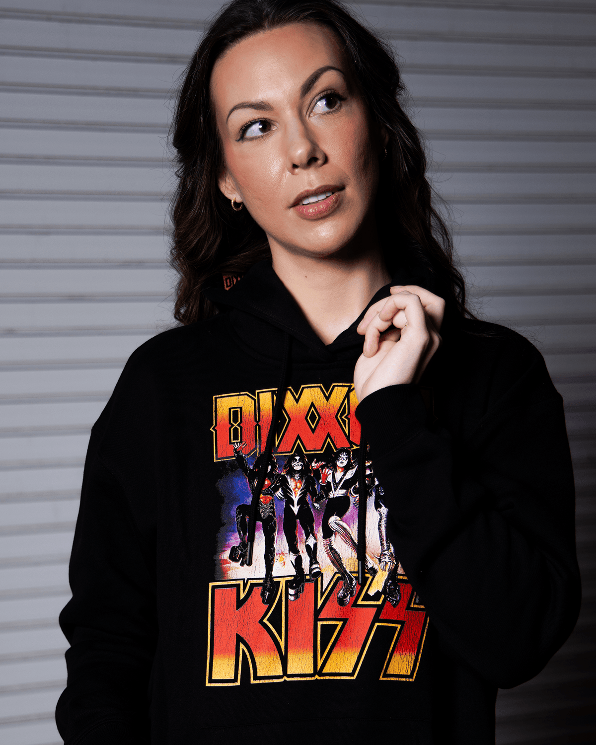 Women's KISS Destroyer Pullover Hoodie - Black