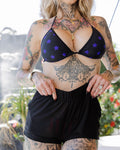Women's Mesh Cover Up Shorts - Black