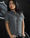 Women's Obsidian Short Sleeve Flannel