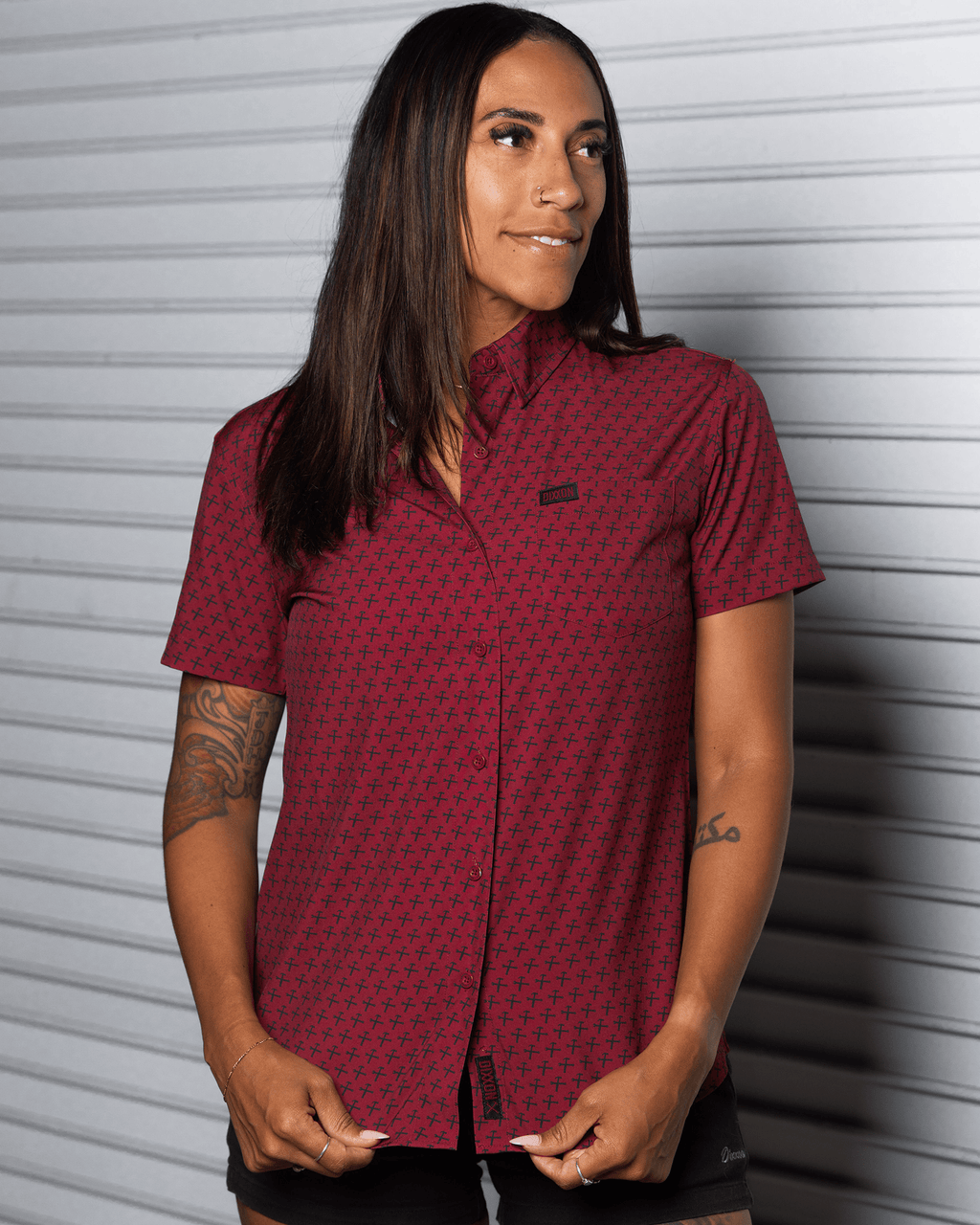 Women's Party Hammers Party Shirt - Maroon & Black