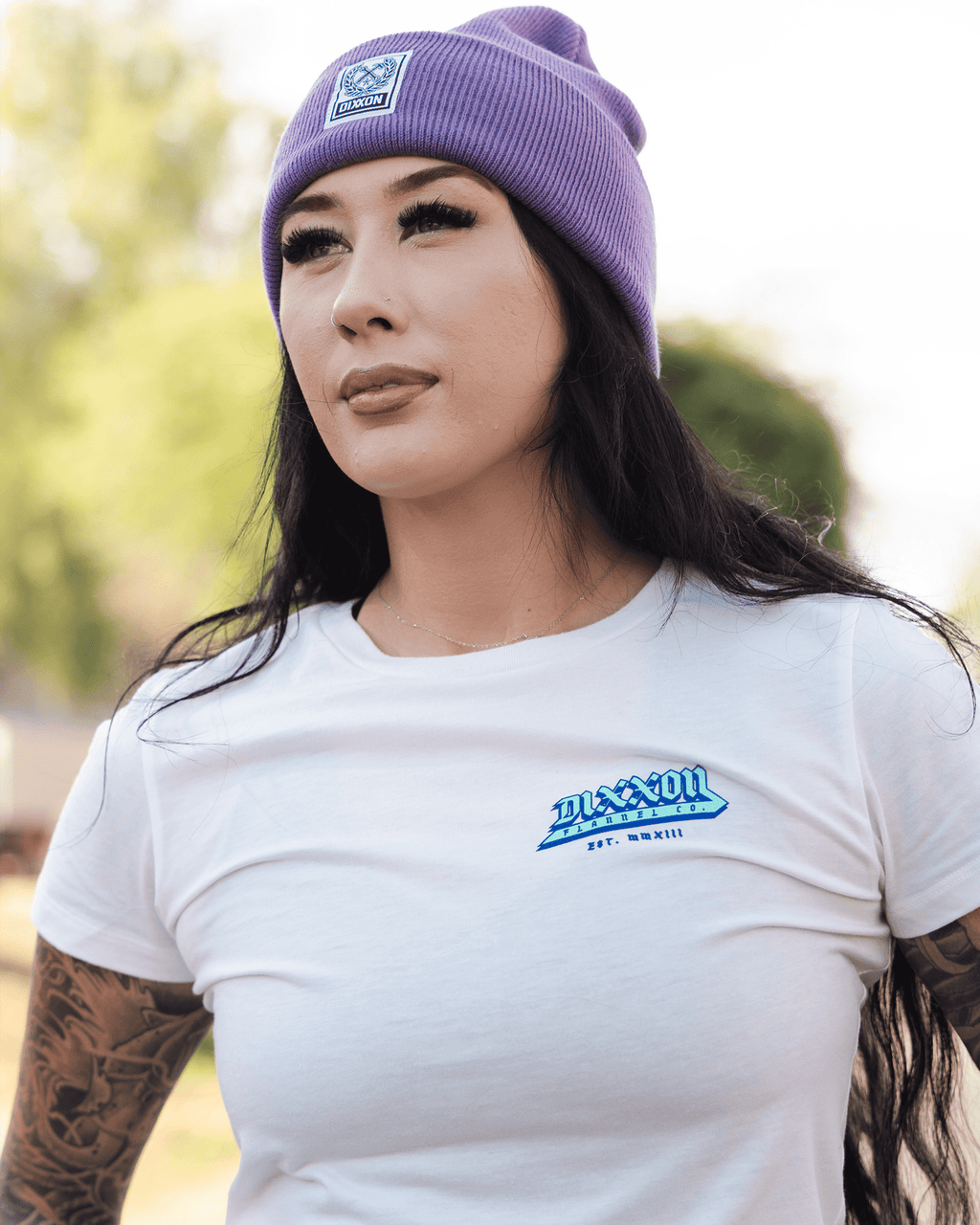 Women's Razors Edge Fitted Tee - White