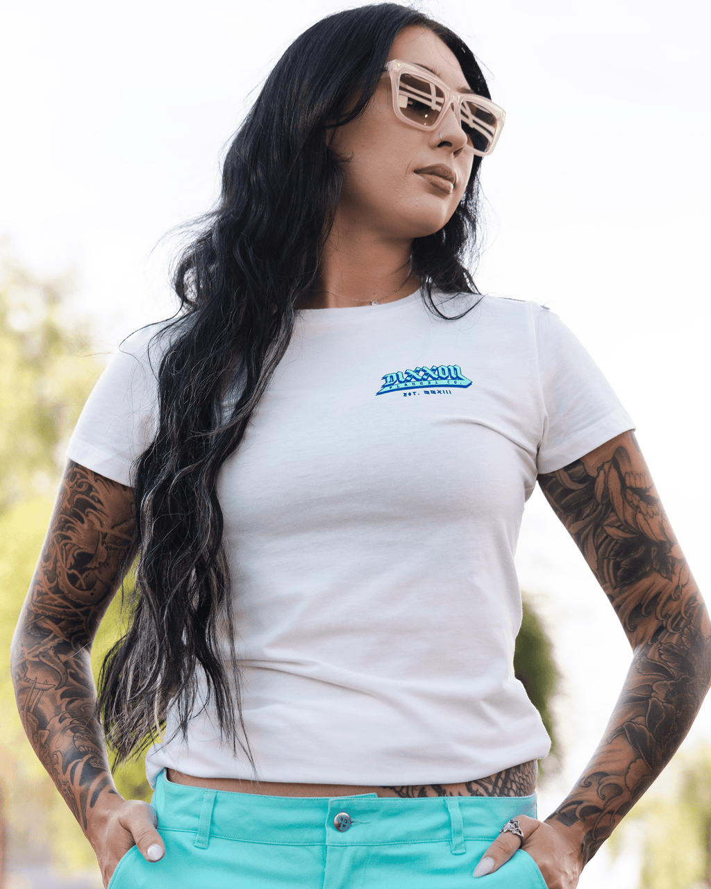 Women's Razors Edge Fitted Tee - White