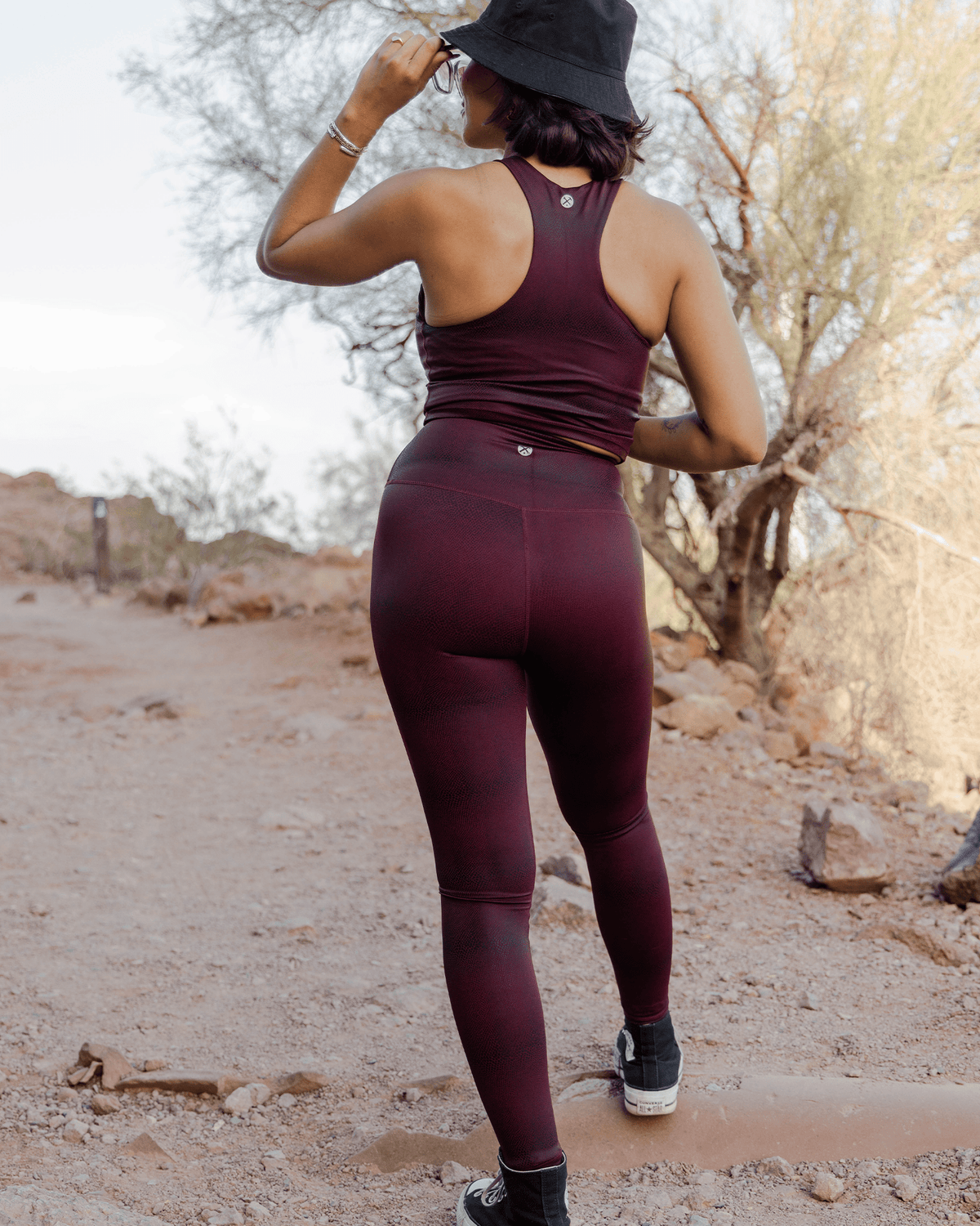 Women's Red Racer Leggings