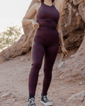Women's Red Racer Leggings