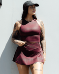 Women's Red Racer Skort