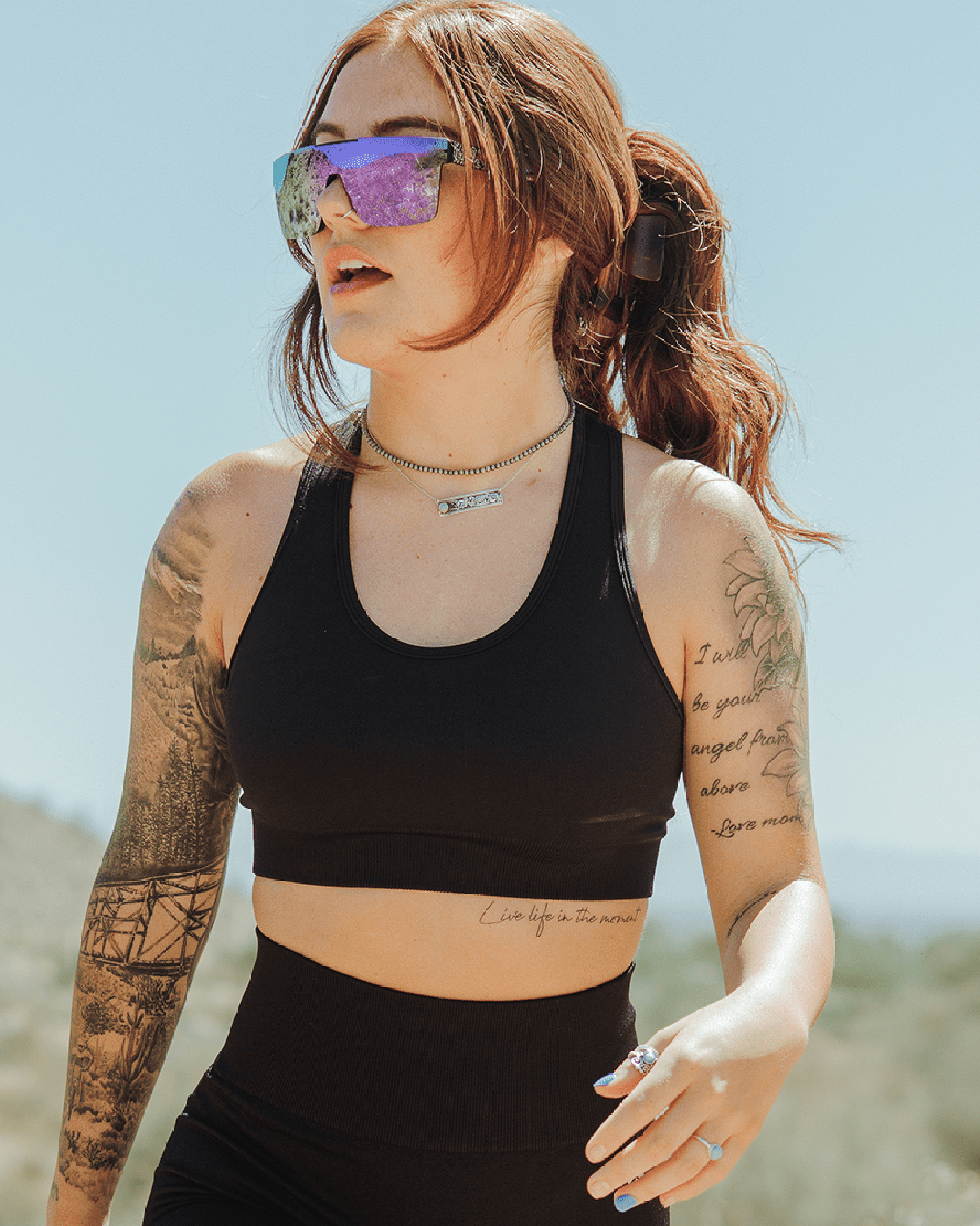 Women's Seamless Sports Bra - Black