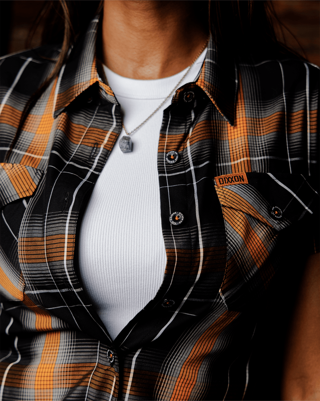 Women's Smoked Oak Bamboo Short Sleeve