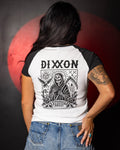 Women's Tarot Raglan Tee - White & Black