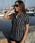 Women's The Marina Party Shirt - Gray & Black