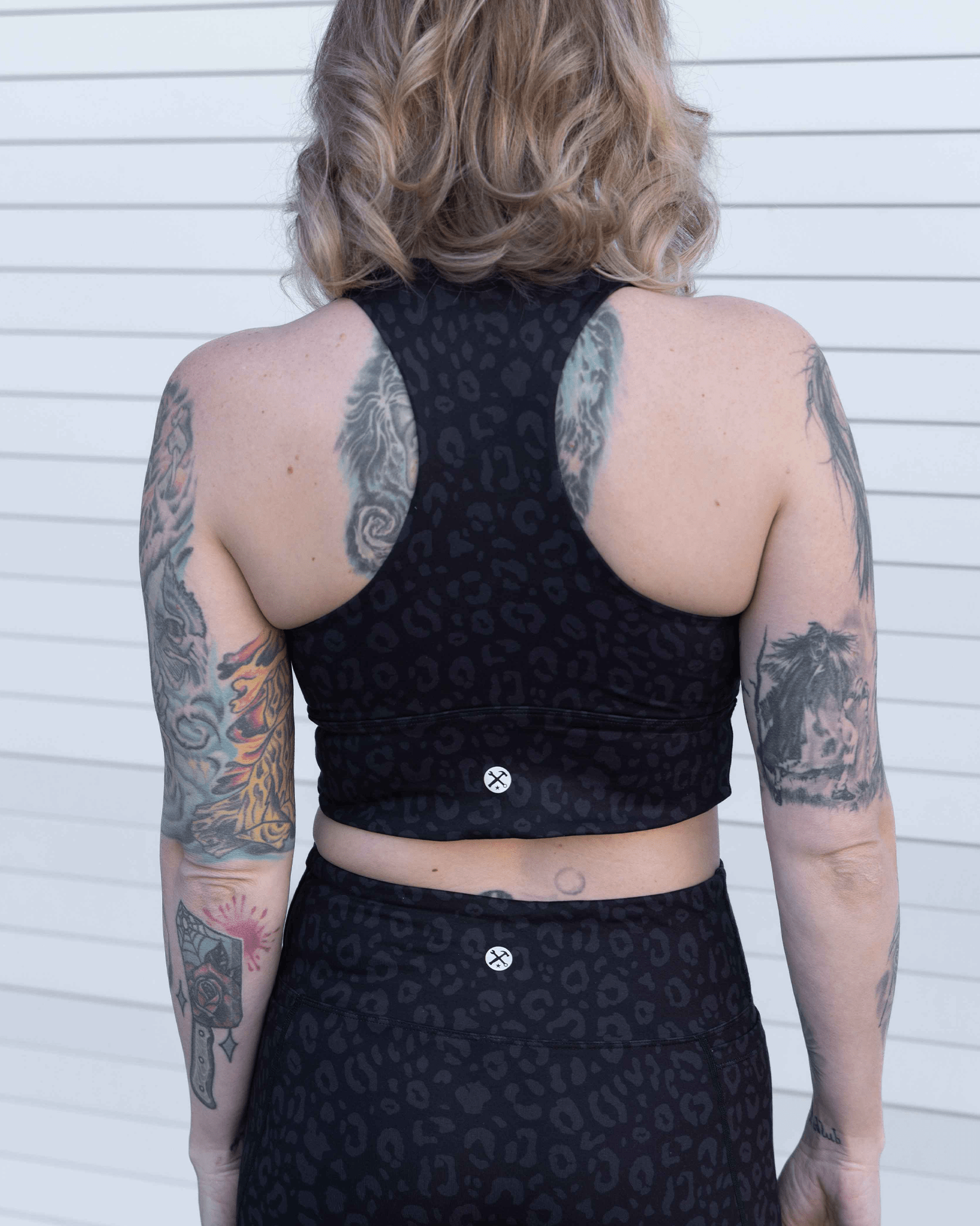 Women's Untamed Sports Bra - Black Leopard