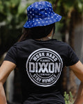 Women's White Nuevo Corpo Fitted Tee - Black